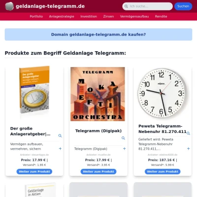 Screenshot geldanlage-telegramm.de