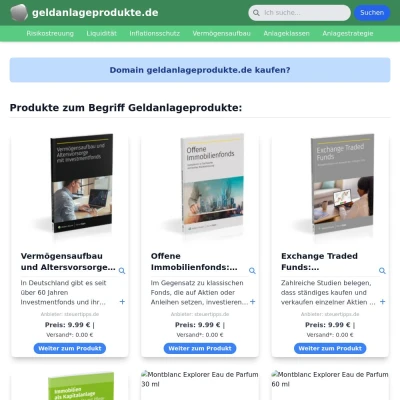 Screenshot geldanlageprodukte.de