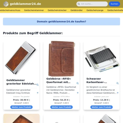 Screenshot geldklammer24.de