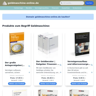 Screenshot geldmaschine-online.de