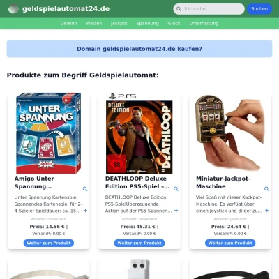 Screenshot geldspielautomat24.de