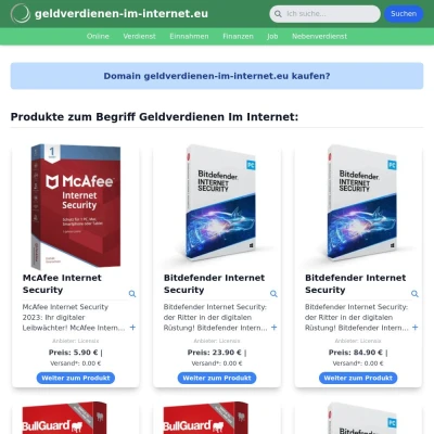 Screenshot geldverdienen-im-internet.eu