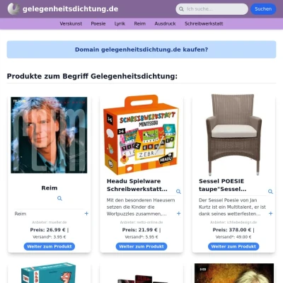 Screenshot gelegenheitsdichtung.de