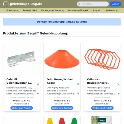 Screenshot gelenkkupplung.de