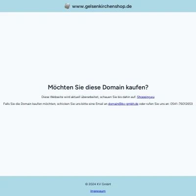 Screenshot gelsenkirchenshop.de