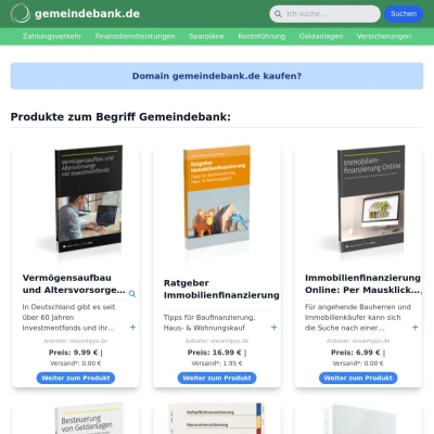 Screenshot gemeindebank.de