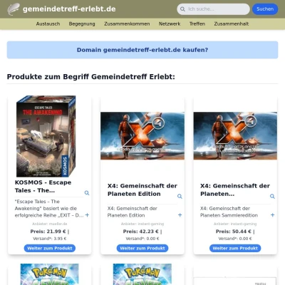 Screenshot gemeindetreff-erlebt.de