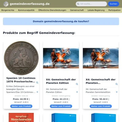 Screenshot gemeindeverfassung.de