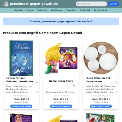 Screenshot gemeinsam-gegen-gewalt.de