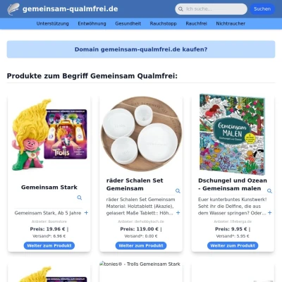 Screenshot gemeinsam-qualmfrei.de