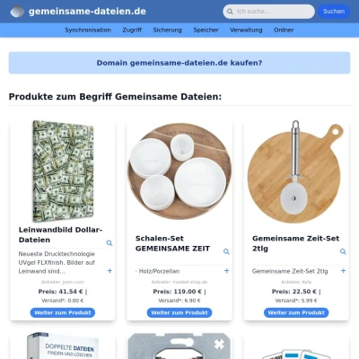Screenshot gemeinsame-dateien.de