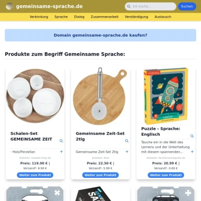 Screenshot gemeinsame-sprache.de