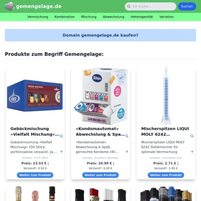 Screenshot gemengelage.de