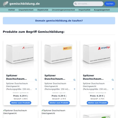 Screenshot gemischbildung.de