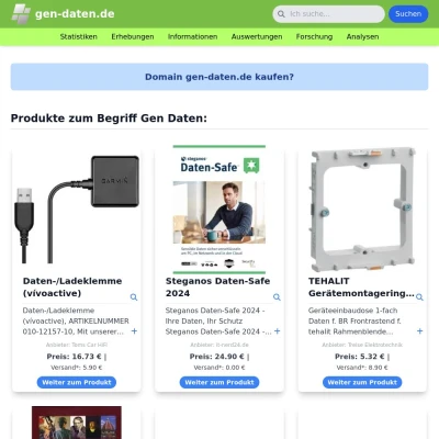Screenshot gen-daten.de