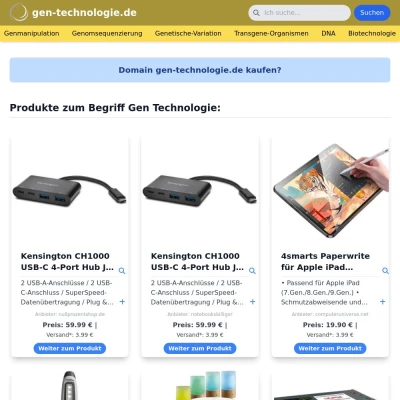 Screenshot gen-technologie.de