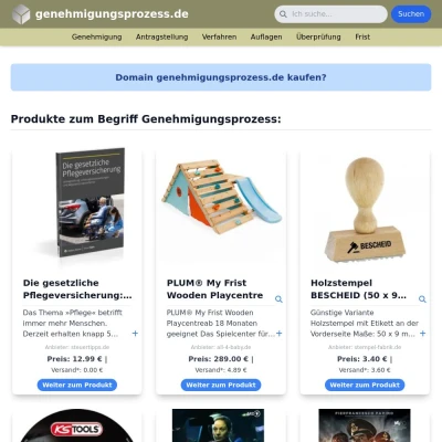 Screenshot genehmigungsprozess.de