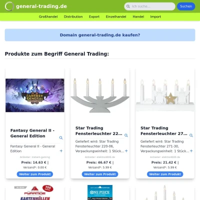 Screenshot general-trading.de