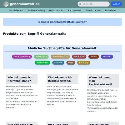 Screenshot generalanwalt.de