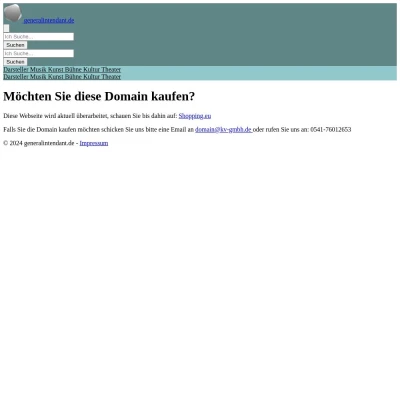 Screenshot generalintendant.de