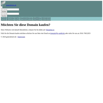 Screenshot generalisiert.de