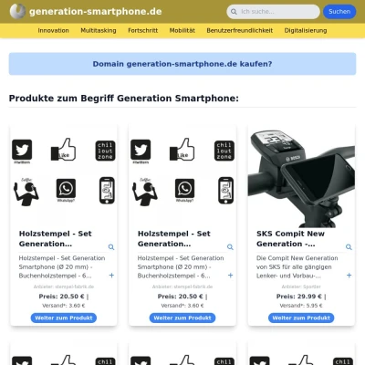 Screenshot generation-smartphone.de
