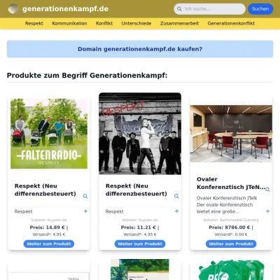 Screenshot generationenkampf.de