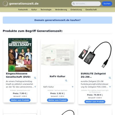 Screenshot generationszeit.de