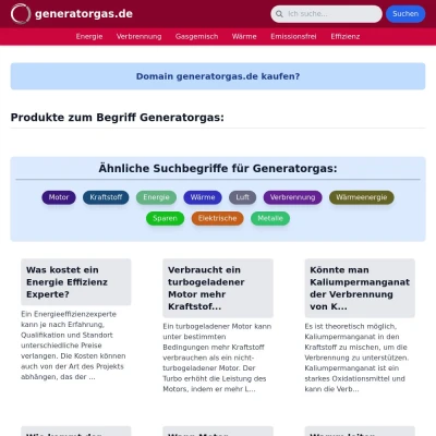 Screenshot generatorgas.de