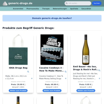 Screenshot generic-drugs.de