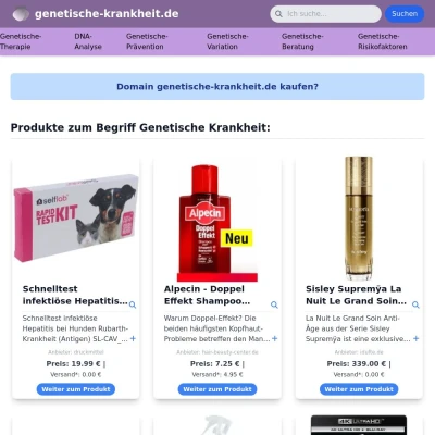 Screenshot genetische-krankheit.de