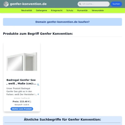 Screenshot genfer-konvention.de