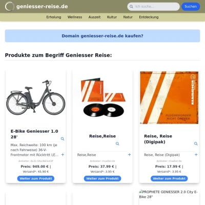 Screenshot geniesser-reise.de