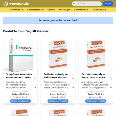 Screenshot genom24.de