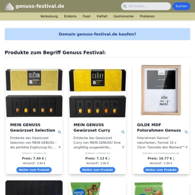 Screenshot genuss-festival.de