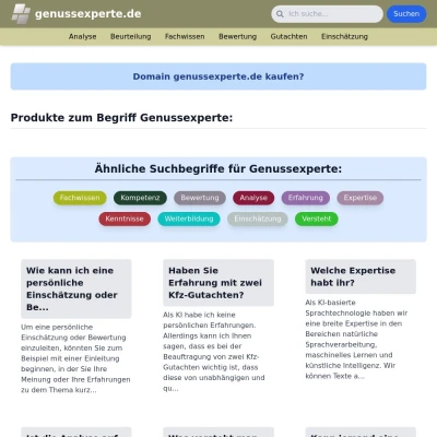 Screenshot genussexperte.de