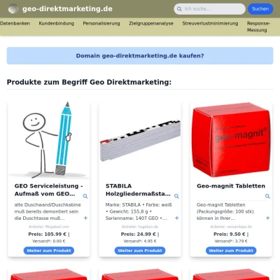 Screenshot geo-direktmarketing.de