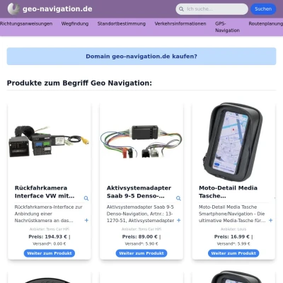 Screenshot geo-navigation.de