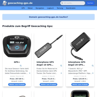 Screenshot geocaching-gps.de