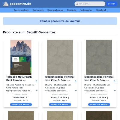 Screenshot geocentre.de