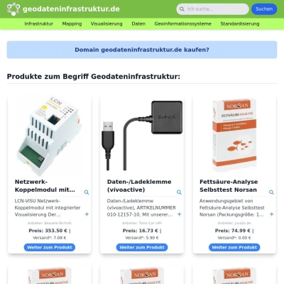 Screenshot geodateninfrastruktur.de