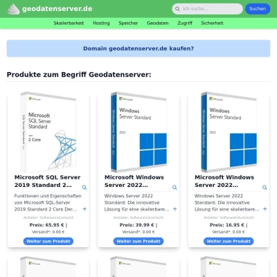 Screenshot geodatenserver.de