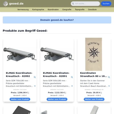 Screenshot geoed.de