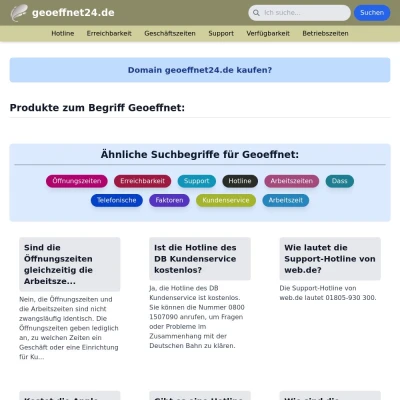 Screenshot geoeffnet24.de