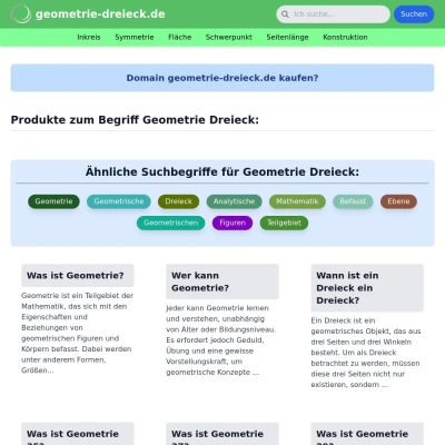 Screenshot geometrie-dreieck.de