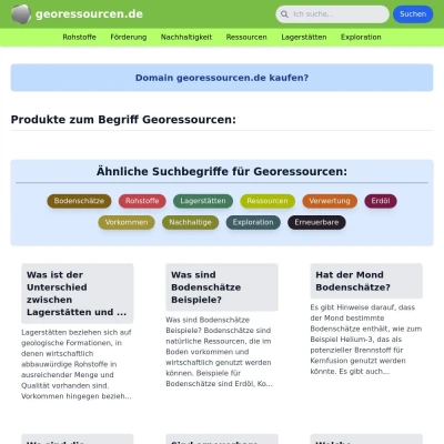 Screenshot georessourcen.de