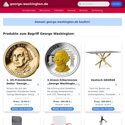Screenshot george-washington.de