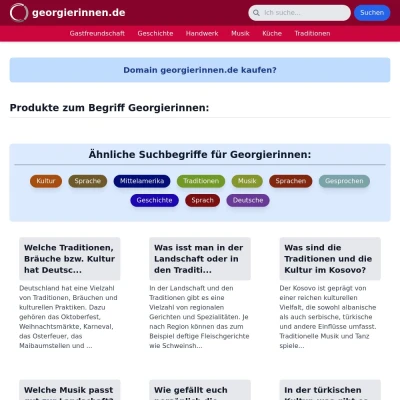 Screenshot georgierinnen.de