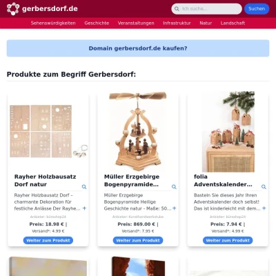Screenshot gerbersdorf.de