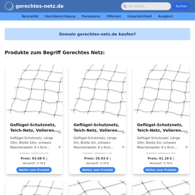 Screenshot gerechtes-netz.de